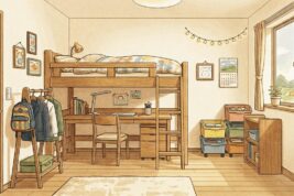 子供部屋の広さと収納