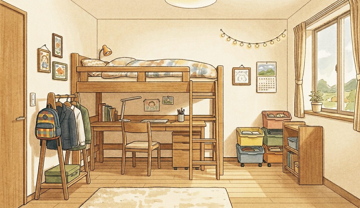子供部屋の広さと収納